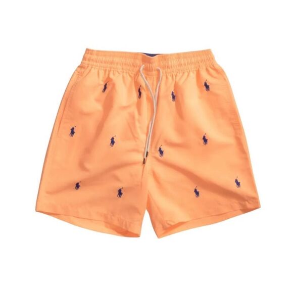 NEW Polo by Ralph Lauren Men's Orange Swim Shorts - Picture 1 of 1